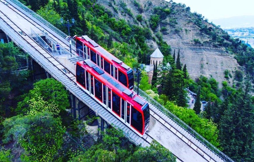 Sabaduri forest, Bears and wolves shelter. Chronicles of Georgia and Funicular tram in 1 day.